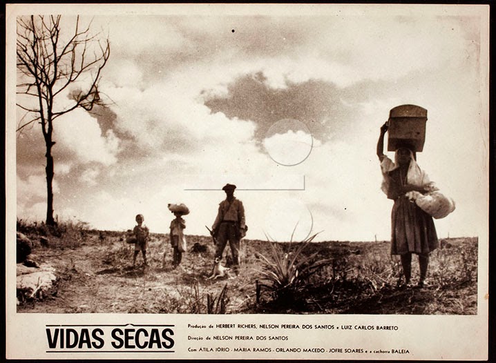 Poster for Vidas Secas showing the Brazilian sertão.